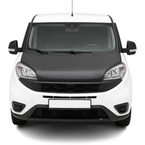 Protège Capot compatible avec Fiat Doblo 2015 à 2021, Bra de Capot Protection, Noir (1/4)