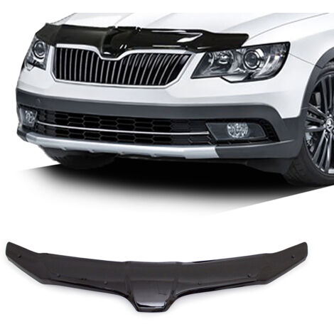 Déflecteur de Capot Compatible avec Skoda Superb 2013-2015 en Acrylique Noir (1/5)