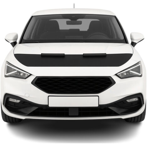 OMAC Protège Capot - Masque De Voiture pour Seat Leon 2020-2026 HB En Vinyle Noir (1/5)