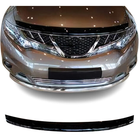 Deflecteurs d'air capot de voiture Protection pour Nissan Murano 2009-2014 Acrylique foncé Noir (1/5)