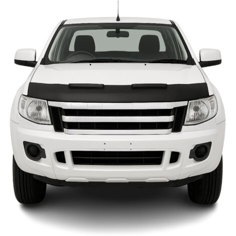 Protège Capot compatible avec Ford Ranger 2009 à 2011, Bra de Capot Protection, Noir (1/5)