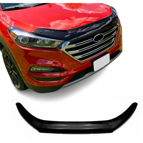 Déflecteur de Capot Compatible avec Hyundai Tucson 2015-2021 en Acrylique Noir (1/5)
