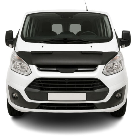 Protège Capot compatible avec Ford Transit Custom 2013 à 2018, Bra de Capot Protection, Noir