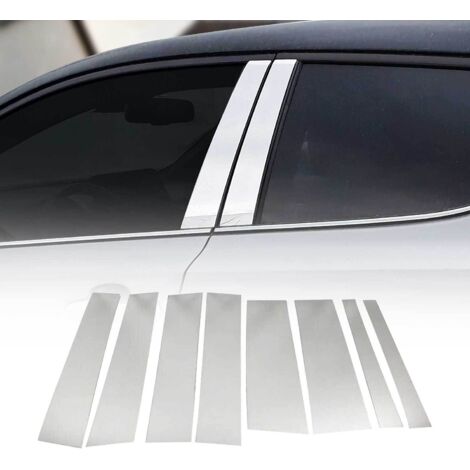 Couverture Garniture de pilier B pour Fiat Doblo 2010-2021 en acier inox 8Pcs (1/5)