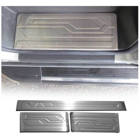 Couverture de Seuil de porte pour Ford Transit Custom 2012-2020 inox chromé 3Pcs