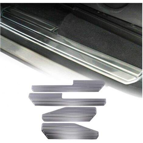 OMAC Seuil de Porte intérieur pour VW Amarok 2010-2020 Acier INOX chromé Brossé 4 Pcs (1/5)