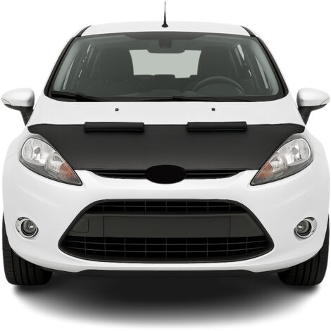 Protège Capot compatible avec Ford Fiesta 2008 à 2019, Bra de Capot Protection, Noir