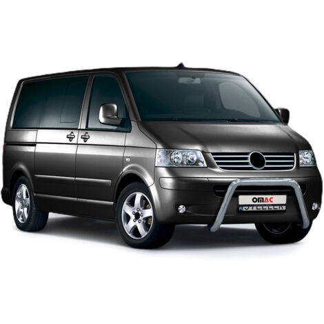 Pare-Buffle Avant Pour VW Transporter T5 2003-2015 Acier Argent