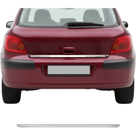 Garniture de Hayon Coffre pour Peugeot 307 2001-2009 acier inox (1/5)
