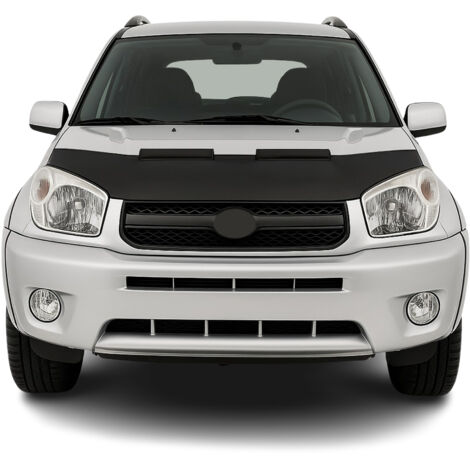 Protège Capot compatible avec Toyota RAV4 2000 à 2005, Bra de Capot Protection, Noir (1/5)