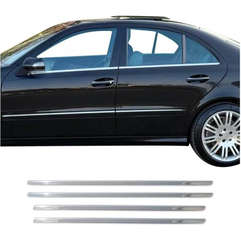 Garniture de Fenêtre pour Mercedes Classe E W211 Berline 2002-2009 Acier Inox 4x