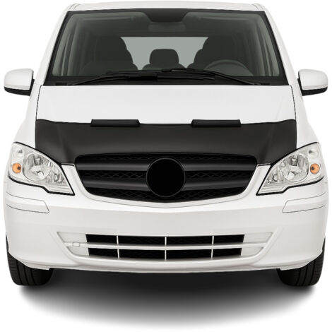 Protège Capot pour Mercedes Vito W639 2003 à 2014, Bra de Capot Protection, Noir