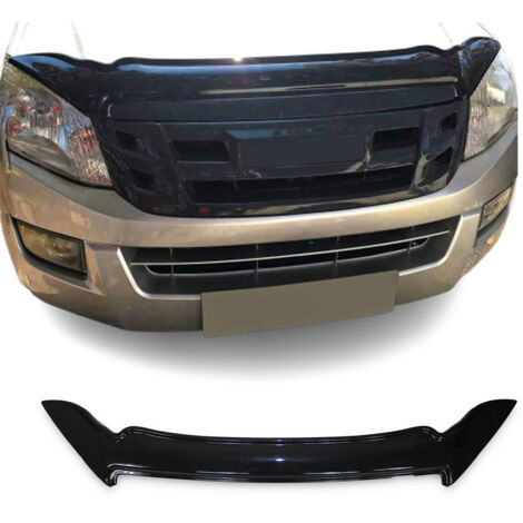 Deflecteurs d'air Capot de Voiture pour Isuzu D-Max 2012-2018 Acrylique Noir