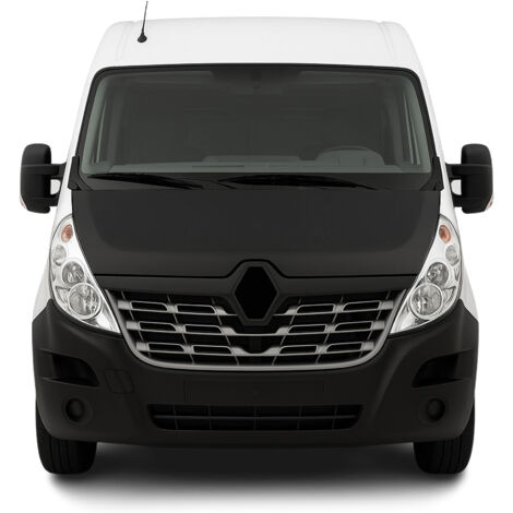 Protège Capot compatible avec Renault Master 2010 à 2014, Bra de Capot Protection, Noir