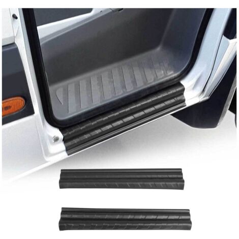 Couverture de Seuil de porte pour Mercedes Sprinter 2006-2018 ABS Noir 2 Pcs
