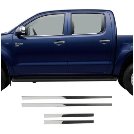 Garniture de Fenêtre pour Toyota Hilux 2005-2015 Acier Inox 4Pcs