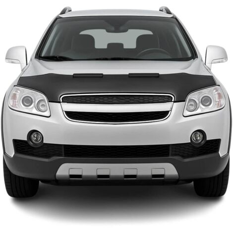 OMAC Protège Capot Compatible avec Chevrolet Captiva 2006-2010 Masque de Voiture Vinyle Noir