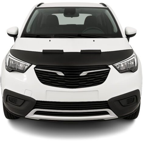 Protège Capot compatible avec Opel Crossland X 2017 à 2021, Bra de Capot Protection, Noir (1/5)