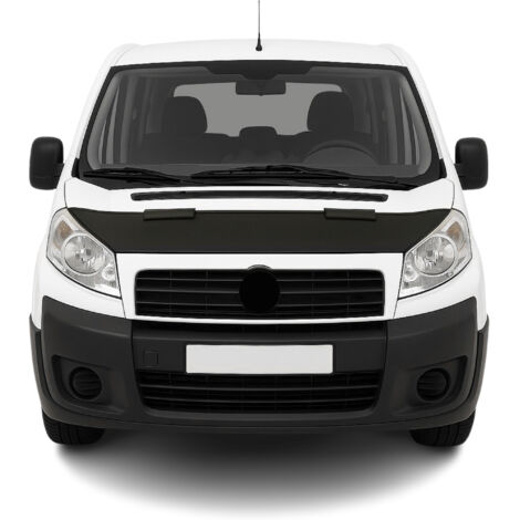 Protège Capot compatible avec Fiat Scudo 2007 à 2016, Bra de Capot Protection, Noir
