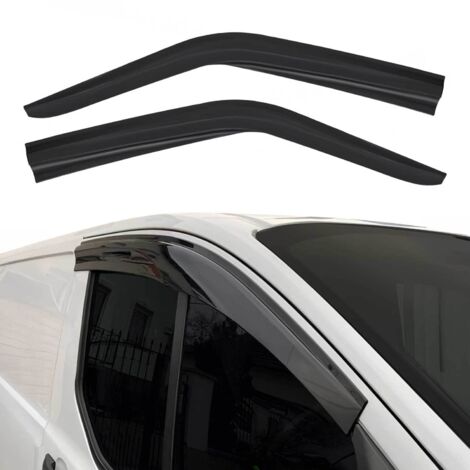 Déflecteurs De Vent Pluie d'air Compatible avec Renault Trafic / Opel Vivaro A 2001-2014 Acrylique Noir 2Pcs