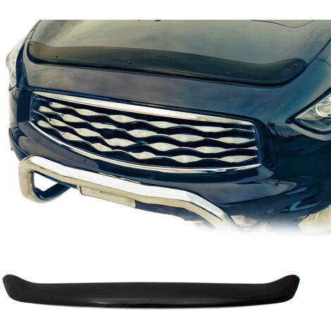 Deflecteurs d'air capot de voiture Protection pour Infinity FX50 2009-2013 Acrylique foncé Noir (1/5)