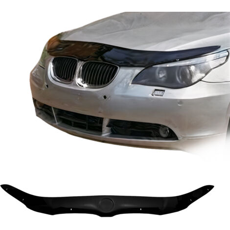 Deflecteurs d'air capot de voiture Protection pour BMW Série 5 E60 E61 Berline Break 2003-2010 Acrylique foncé Noir (1/5)