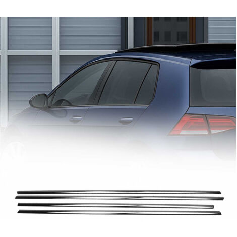 Garniture de Fenêtre pour VW Golf HB 2012-2019 Acier Inox Foncé 4Pcs