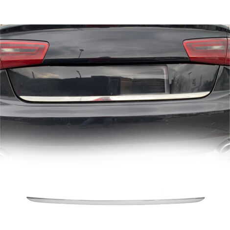 Garniture de hayon coffre pour Audi A6 C7 Berline 2011-2015 PRE FL acier inox (1/5)