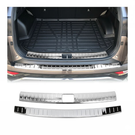 OMAC Kit Protection de Pare-Chocs arrière Compatible avec Hyundai Tucson mk3 2015-2018 Pre-FL Brillant inox 2Pcs (1/5)