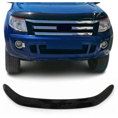 Déflecteur de Capot Compatible avec Ford Ranger 2011-2015 en Acrylique Noir (1/5)