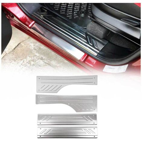 OMAC Couverture de Seuil de Porte - Compatible avec Fiat Doblo 2010-2020 - Protection Seuil de Porte - Plinthe - Plaque de Pas de portière décorative - Garniture de Seuil de Porte 4 Pcs (1/5)