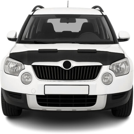 Protège Capot compatible avec Skoda Yeti 2009 à 2013, Bra de Capot Protection, Noir (1/5)