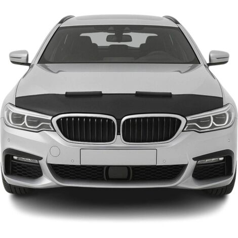 OMAC Protège Capot compatible avec BMW Série 5 G30 G31 2017-2020 Pre-FL Masque de voiture vinyle Noir (1/5)