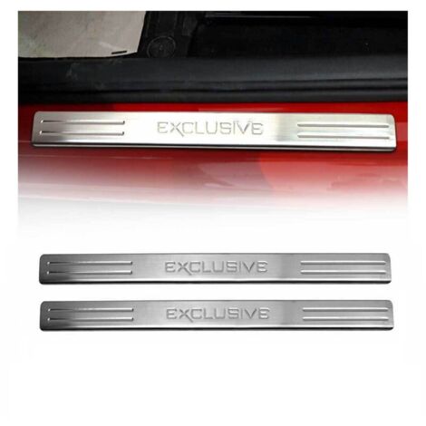OMAC Couverture de Seuil de Porte pour Mercedes Vito W447 2014-2026 Acier chromé 2X
