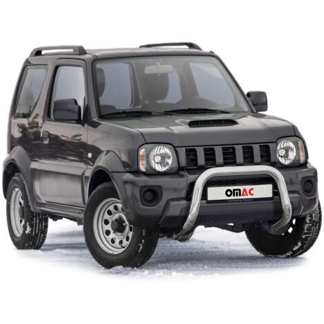 Pare-Buffle Avant Pour Suzuki Jimny 2012-2018 en Acier Inoxy Argent