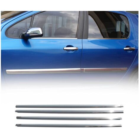 Garniture de Fenêtre pour Peugeot 307 HB Break 2001-2008 Acier Inox 4Pcs