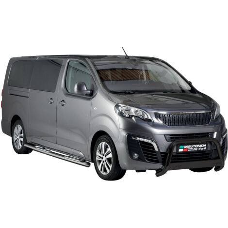 Pare-buffle Avant pour Peugeot Expert Traveller 2016-2026 63 mm en Acier Gris