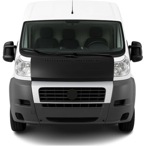 OMAC Protège Capot compatible avec Citroen Jumper 2006-2014 Masque de voiture vinyle Noir