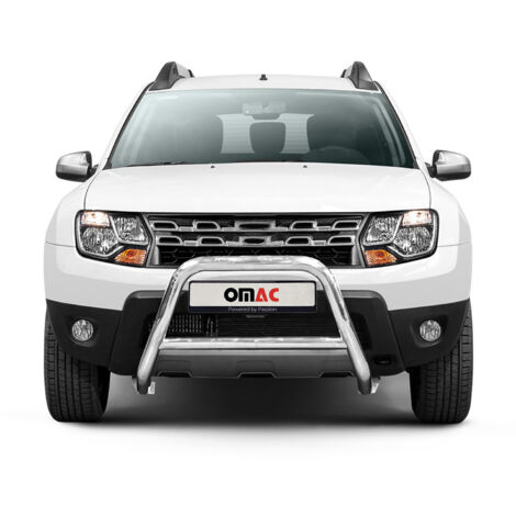 Pare-Buffle Avant Pour Dacia Duster 2013-2017 Acier Inoxydable Argent