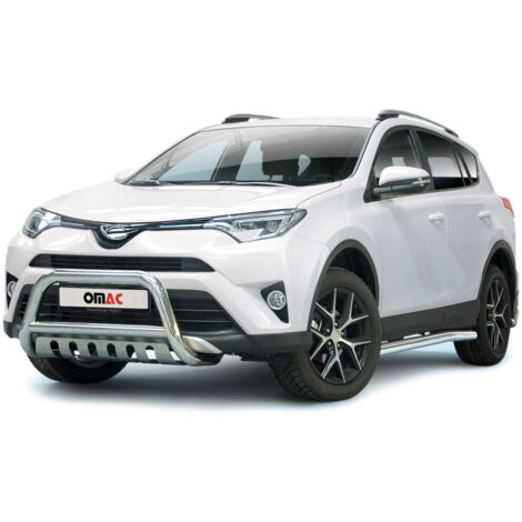 Pare-Buffle Avant Pour Toyota RAV4 2015-2018 Acier Argent