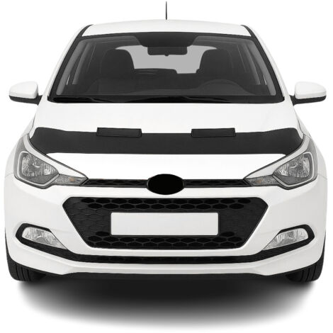 Protège Capot compatible avec Hyundai i20 2014 à 2020, Bra de Capot Protection, Noir (1/5)