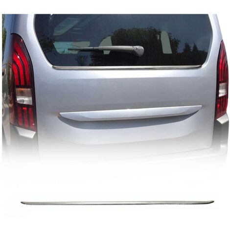 OMAC Moulure de Pare-chcos Arrière pour Peugeot Rifter 2018-2026 Acier INOX (1/5)