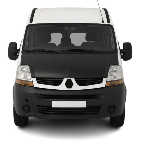Protège Capot compatible avec Renault Master 2003 à 2010, Bra de Capot Protection, Noir (1/4)