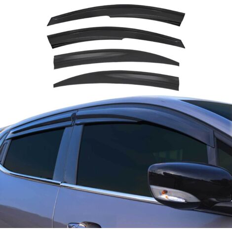 Déflecteurs de Vent Pluie d'air Compatible avec Hyundai Accent Era 2005-2011 SD Noir 4X (1/5)