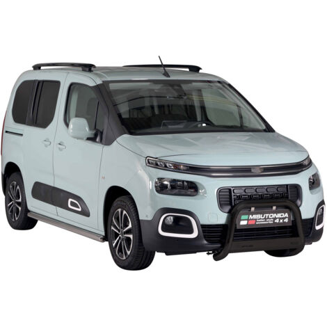 Pare-buffle Avant pour Citroen Berlingo 2018-2026 63 mm en Acier Noir
