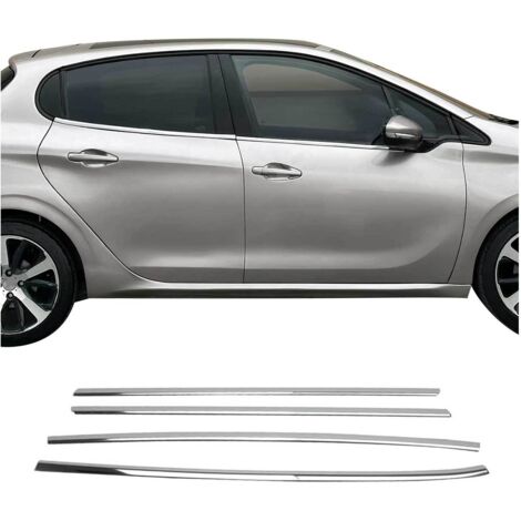 Garniture de Fenêtre pour Peugeot 208 HB 2012-2019 Acier Inox 4Pcs