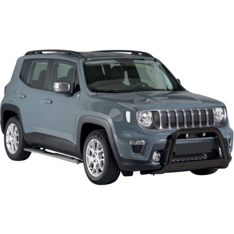Pare-buffle Avant pour Jeep Renegade 2018-2022 63 mm en Acier Noir