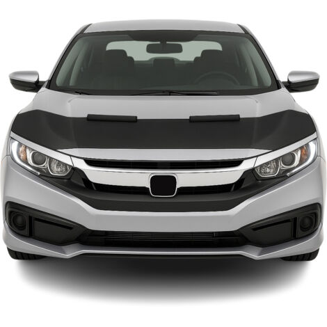 OMAC Protège Capot pour Honda Civic FC 2017-2021 Masque de Voiture Vinyle Noir (1/5)