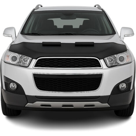 Protège Capot Compatible avec Chevrolet Captiva 2011 à 2016, Bra de Capot Protection, Noir (1/5)