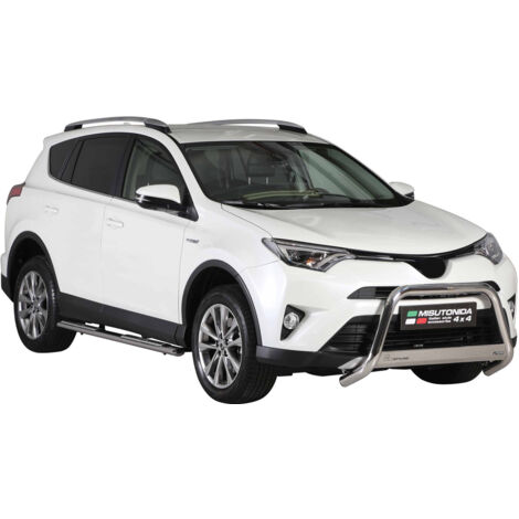 Pare-buffle Avant pour Toyota RAV4 Hybrid One 2016-2018 63 mm en Acier Gris